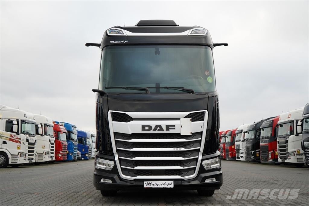 DAF XG 480 / ZESTAW TANDEM / 120 M3 / PRZEJAZDOWY / OŚ Zaplachtované vozy