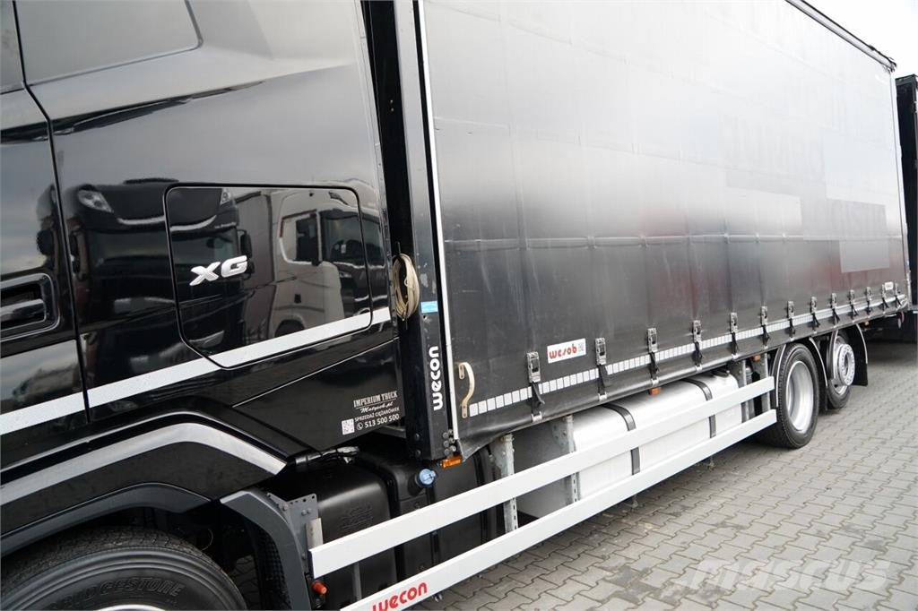 DAF XG 480 / ZESTAW TANDEM / 120 M3 / PRZEJAZDOWY / OŚ Zaplachtované vozy