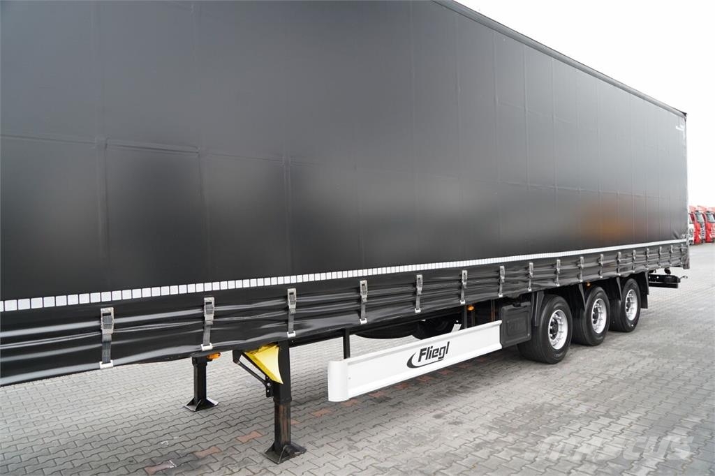 Fliegl / FIRANKA / MEGA / OŚ PODNOSZONA / DACH PODNOSZONY Curtainsider semi-trailers