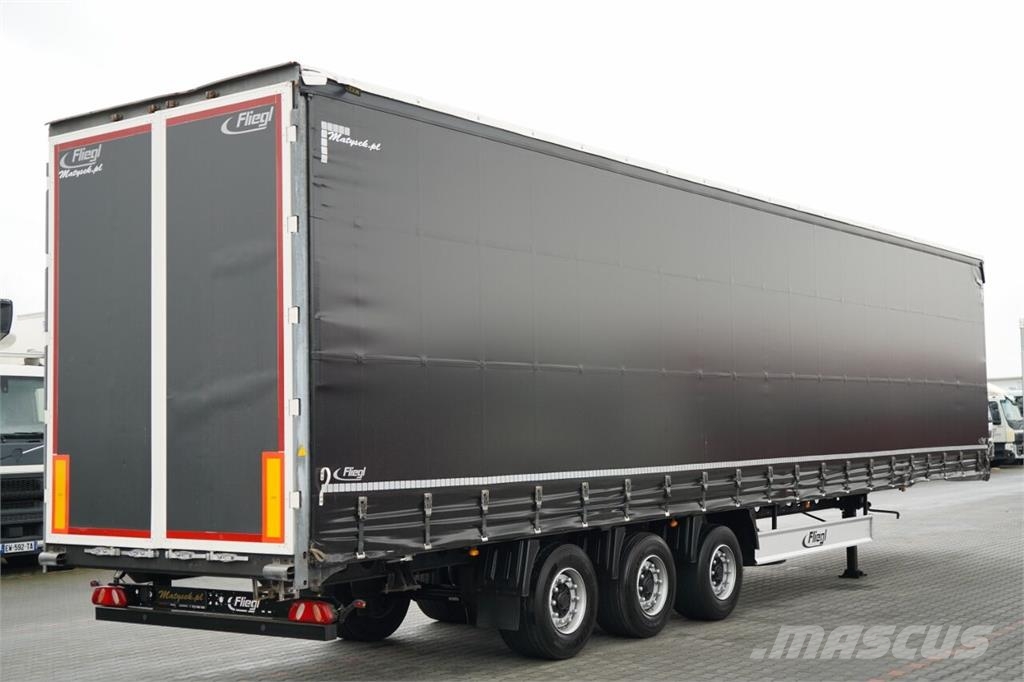 Fliegl / FIRANKA / MEGA / OŚ PODNOSZONA / DACH PODNOSZONY Curtainsider semi-trailers