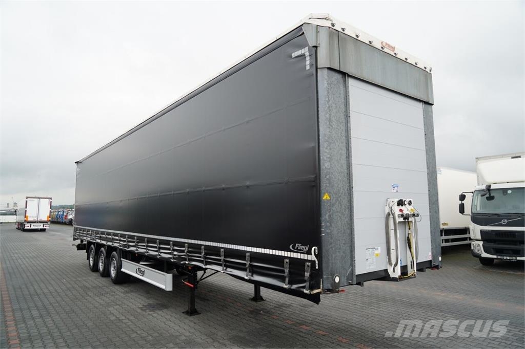 Fliegl / FIRANKA / MEGA / OŚ PODNOSZONA / DACH PODNOSZONY Curtainsider semi-trailers