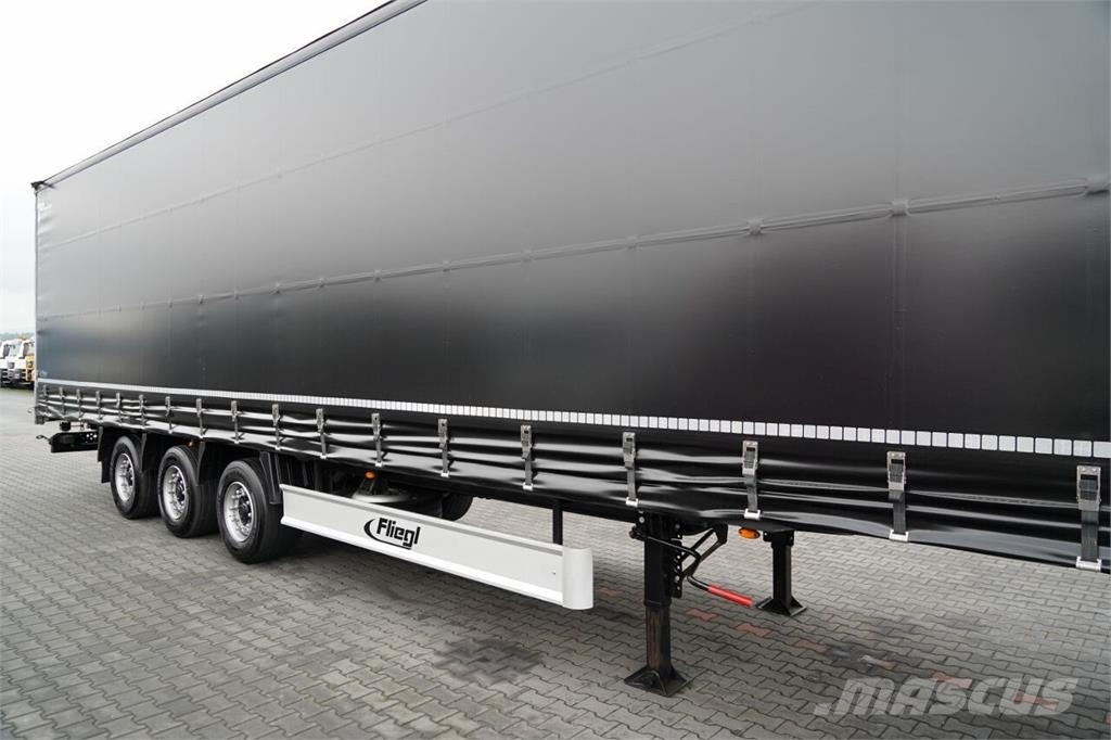 Fliegl / FIRANKA / MEGA / OŚ PODNOSZONA / DACH PODNOSZONY Curtainsider semi-trailers