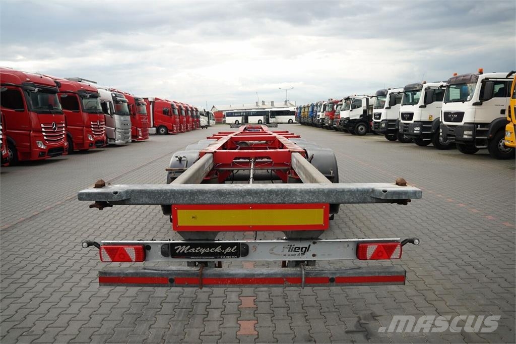 Fliegl / NACZEPA PODKONTENEROWA / DO WSZYSTKICH KONTENERÓ Châssis et suspension