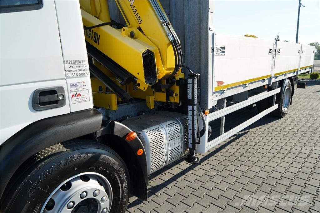 Iveco EUROCARGO 180E25 / BURTOWA - 7,3 M / HDS HYVA CRAN Грузовики-платформы/боковая разгрузка