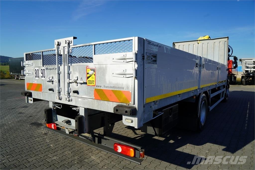 Iveco EUROCARGO 180E25 / BURTOWA - 7,3 M / HDS HYVA CRAN Грузовики-платформы/боковая разгрузка