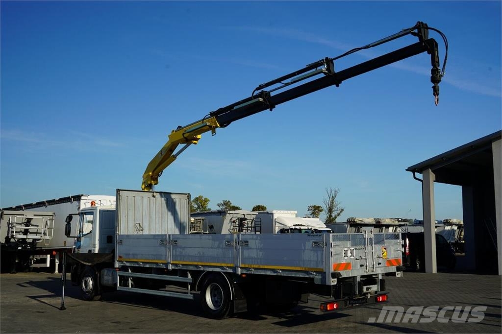 Iveco EUROCARGO 180E25 / BURTOWA - 7,3 M / HDS HYVA CRAN Грузовики-платформы/боковая разгрузка