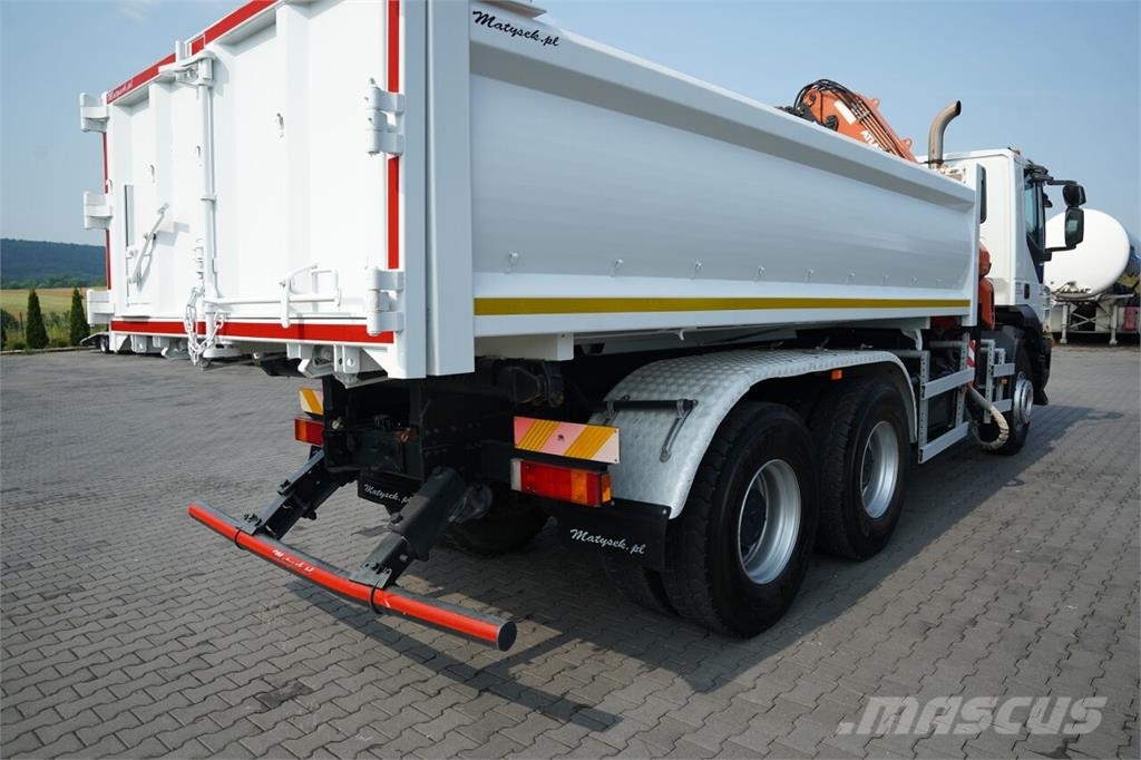 Iveco TRAKKER 410 / 6X4 / 2 STR. WYWROTKA + HDS ATLAS 12 Bañeras basculantes usadas