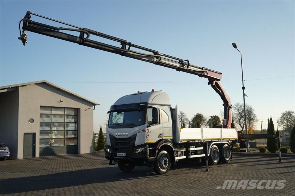 Iveco X- WAY 480 / 6x4 / SKRZYNIOWY - 6,1 m / + HDS PALF Kamioni sa otvorenim sandukom