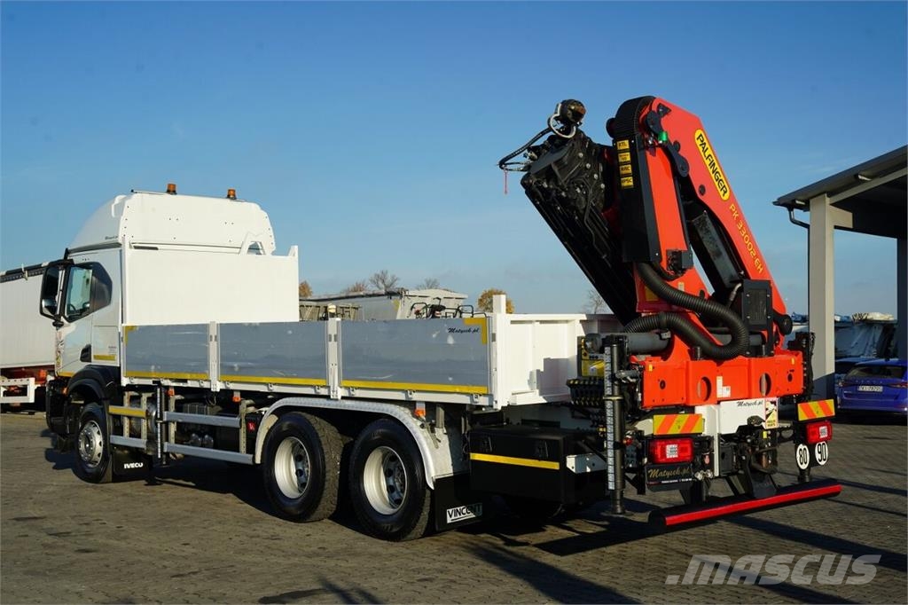 Iveco X- WAY 480 / 6x4 / SKRZYNIOWY - 6,1 m / + HDS PALF Kamioni sa otvorenim sandukom
