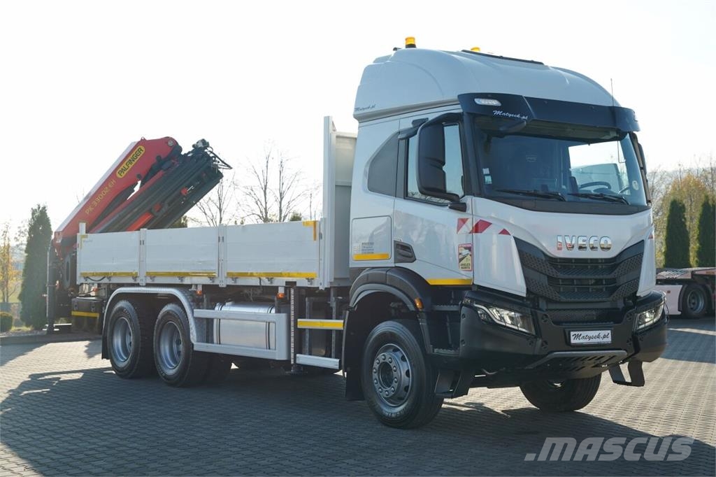 Iveco X- WAY 480 / 6x4 / SKRZYNIOWY - 6,1 m / + HDS PALF Kamioni sa otvorenim sandukom