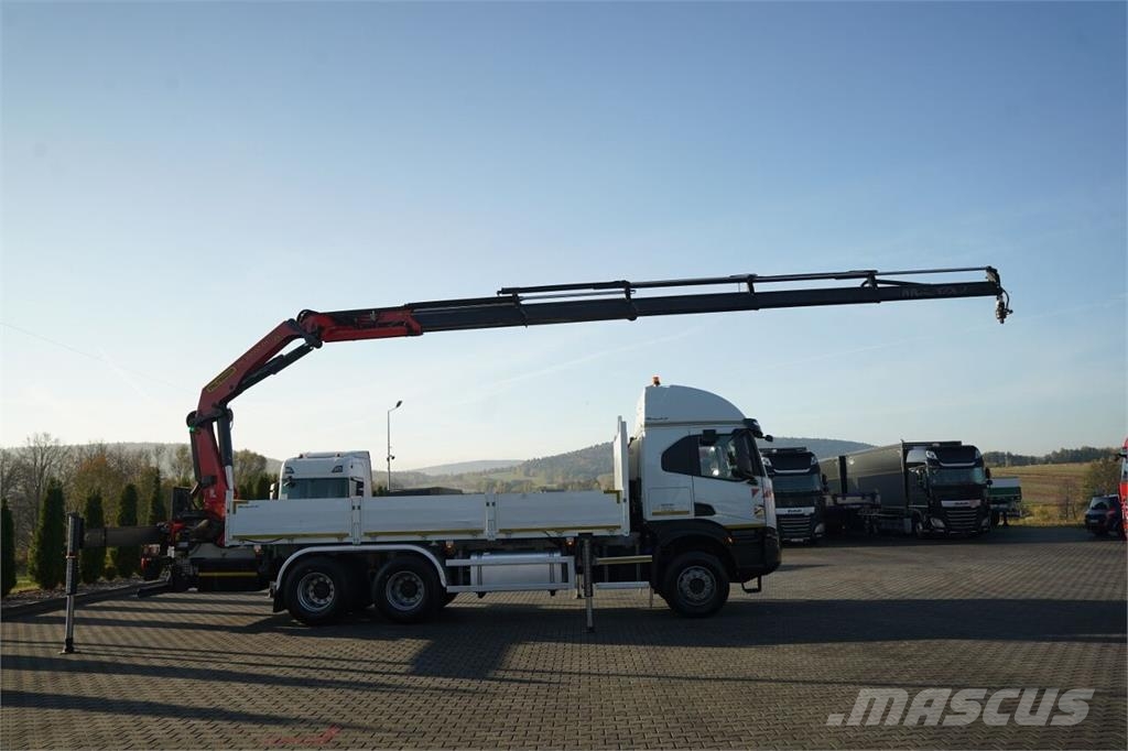 Iveco X- WAY 480 / 6x4 / SKRZYNIOWY - 6,1 m / + HDS PALF Kamioni sa otvorenim sandukom