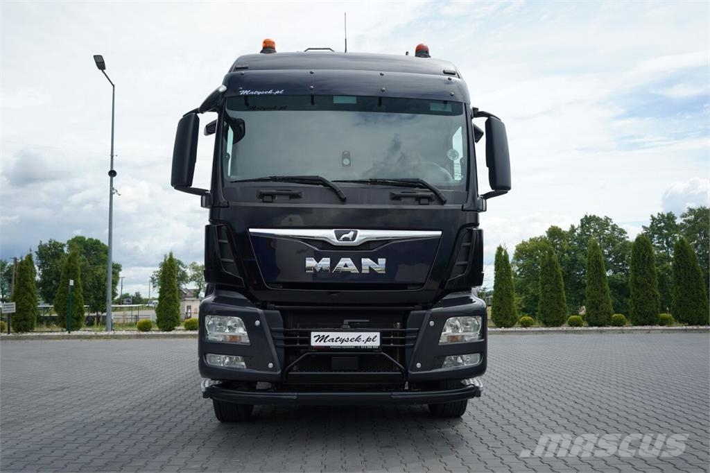 MAN TGS 18.460 / 4X2 / BURTOWA / HDS PALFINGER PK 2300 شاحنات مسطحة/مفصلية الجوانب