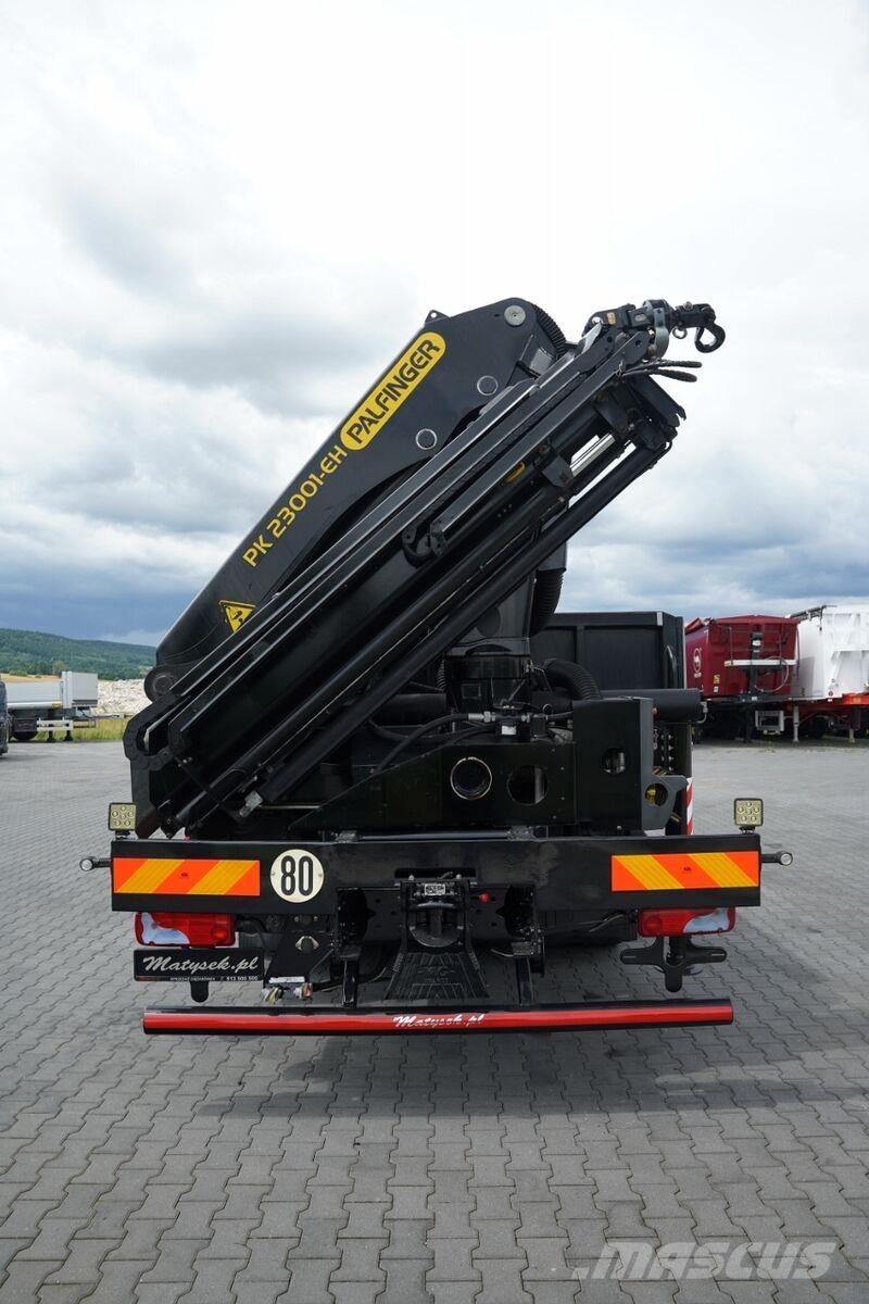 MAN TGS 18.460 / 4X2 / BURTOWA / HDS PALFINGER PK 2300 شاحنات مسطحة/مفصلية الجوانب