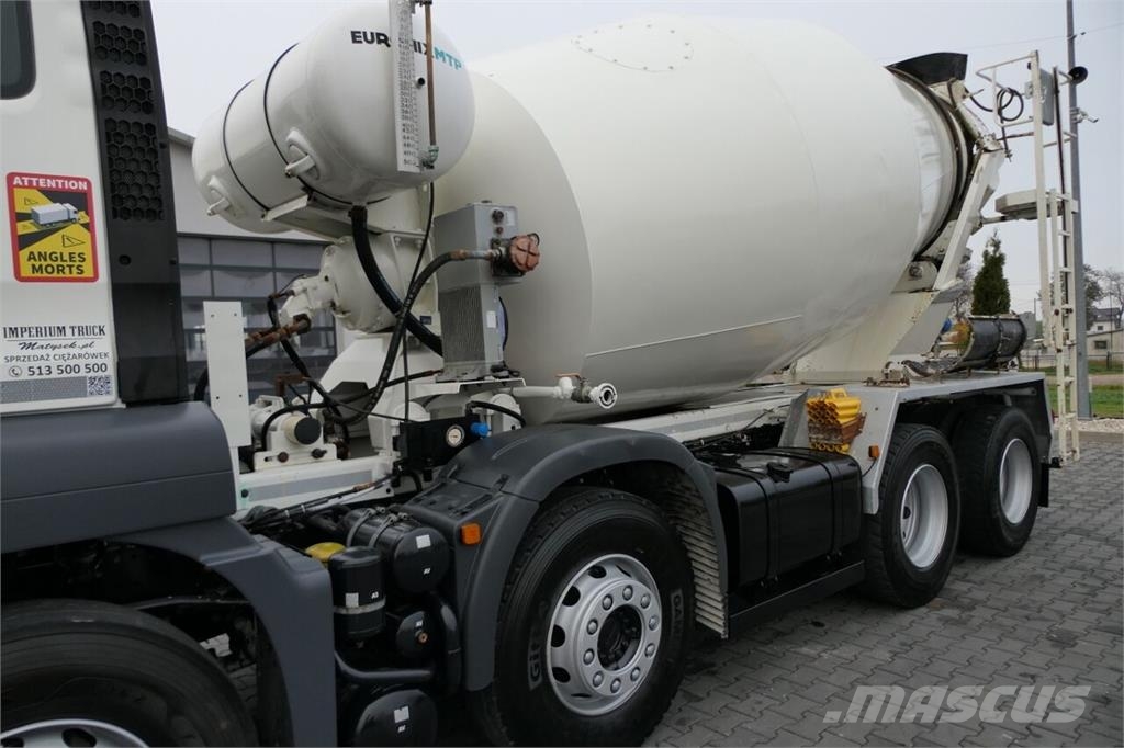 MAN TGS 32.420 / 8x4 / BETONOMIESZARKA / GRUSZKA 9 M3 Betonkeverők/Betonpumpák