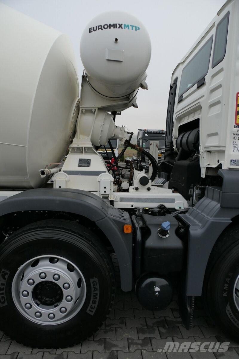 MAN TGS 32.420 / 8x4 / BETONOMIESZARKA / GRUSZKA 9 M3 Betonkeverők/Betonpumpák