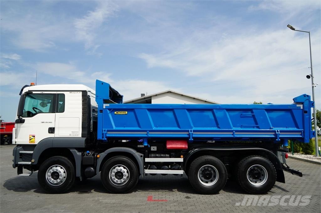 MAN TGS 35.360 / 8X4 / WYWROTKA 2 STRONNA / HYDROBURTA Kiperi kamioni
