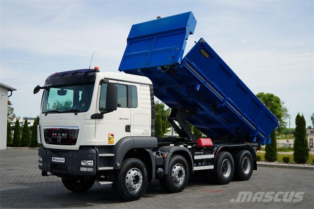 MAN TGS 35.360 / 8X4 / WYWROTKA 2 STRONNA / HYDROBURTA Kiperi kamioni