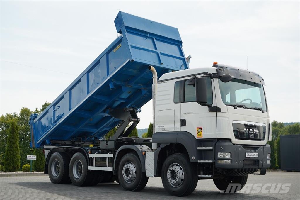 MAN TGS 35.360 / 8X4 / WYWROTKA 2 STRONNA / HYDROBURTA Kiperi kamioni