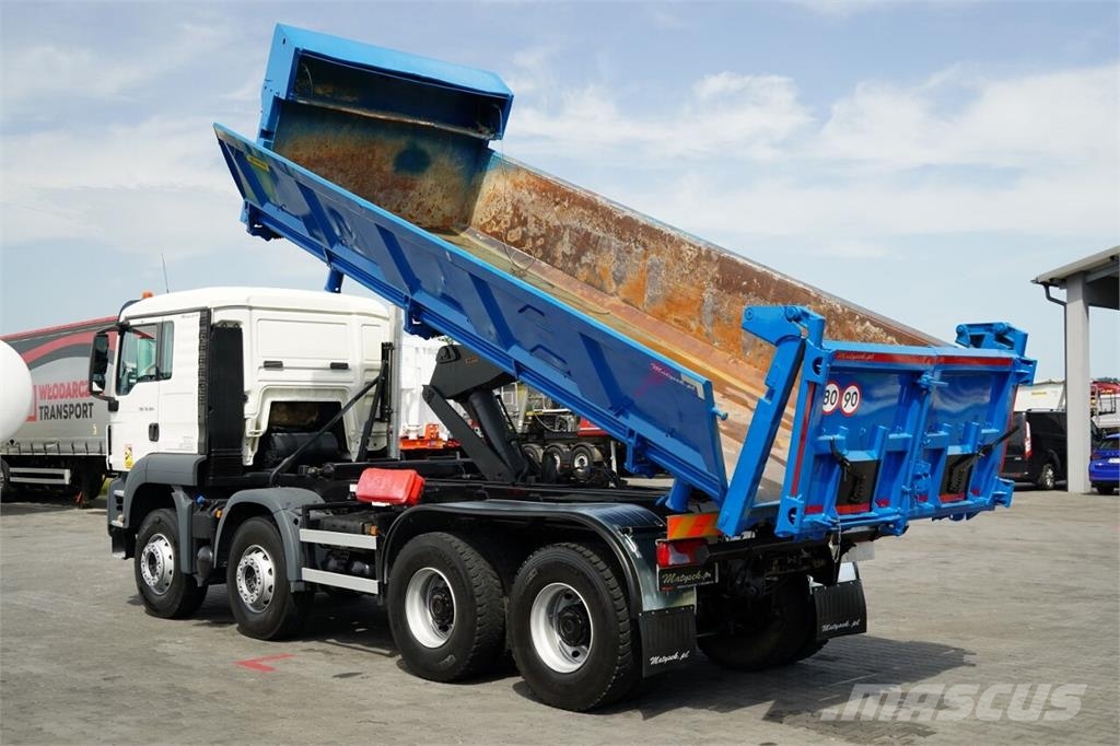 MAN TGS 35.360 / 8X4 / WYWROTKA 2 STRONNA / HYDROBURTA Kiperi kamioni