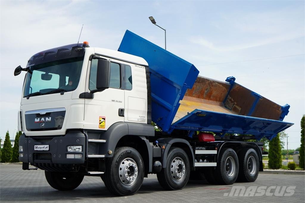 MAN TGS 35.360 / 8X4 / WYWROTKA 2 STRONNA / HYDROBURTA Kiperi kamioni