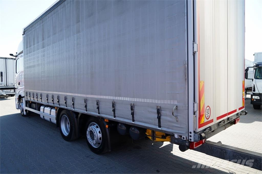 Mercedes-Benz ACTROS 2545 / ZESTAW TANDEM 120 M3 / PRZEJAZDOWY / Φορτηγά Καρότσα - Κουρτίνα