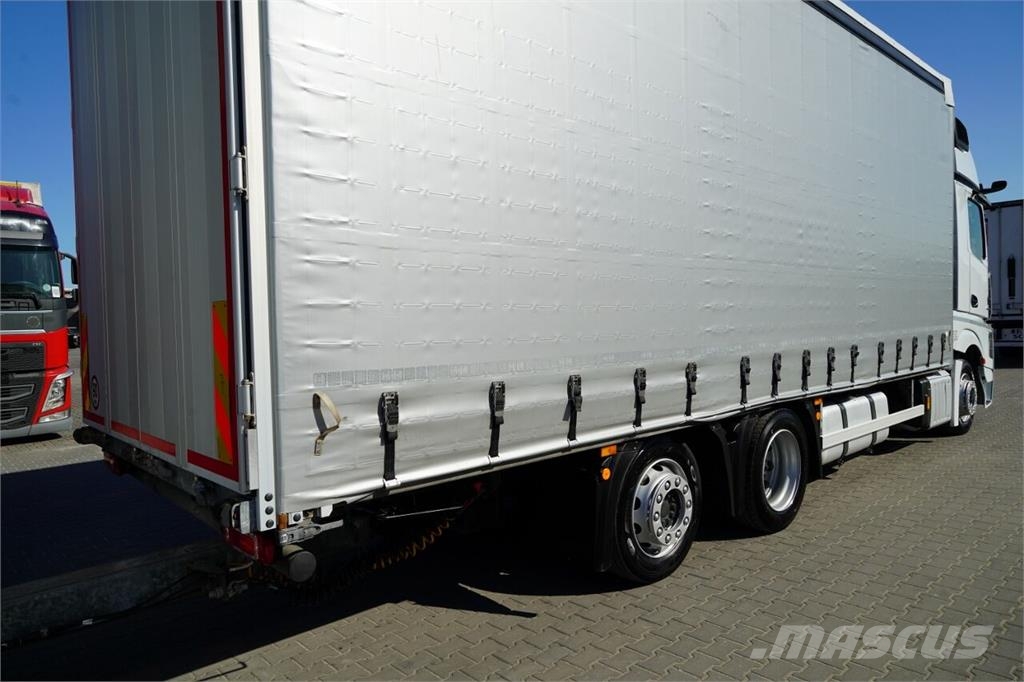 Mercedes-Benz ACTROS 2545 / ZESTAW TANDEM 120 M3 / PRZEJAZDOWY / Φορτηγά Καρότσα - Κουρτίνα