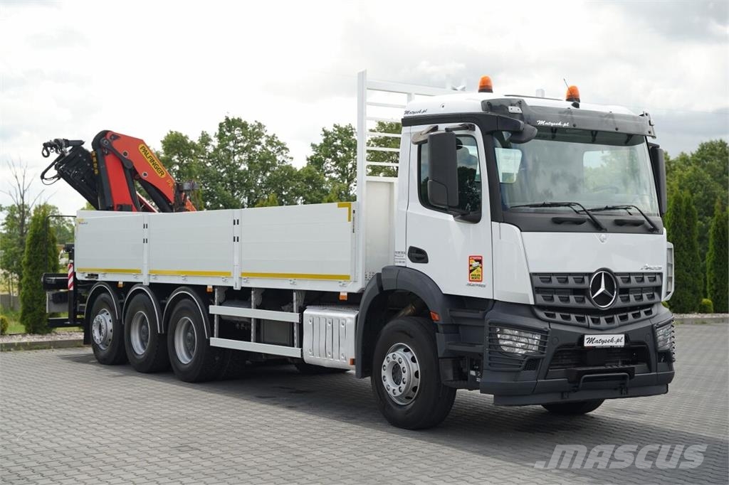 Mercedes-Benz AROCS 3246 / TRIDEM / 8X4 /  SKRZYNIOWY - 7,3 M /  شاحنات مسطحة/مفصلية الجوانب