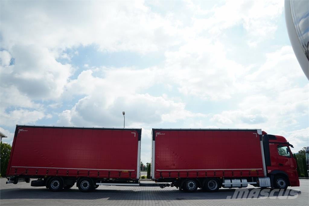 Mercedes-Benz ACTROS 2545 / ZESTAW TANDEM 120 M3 / PRZEJAZDOWY / Camión con caja abierta