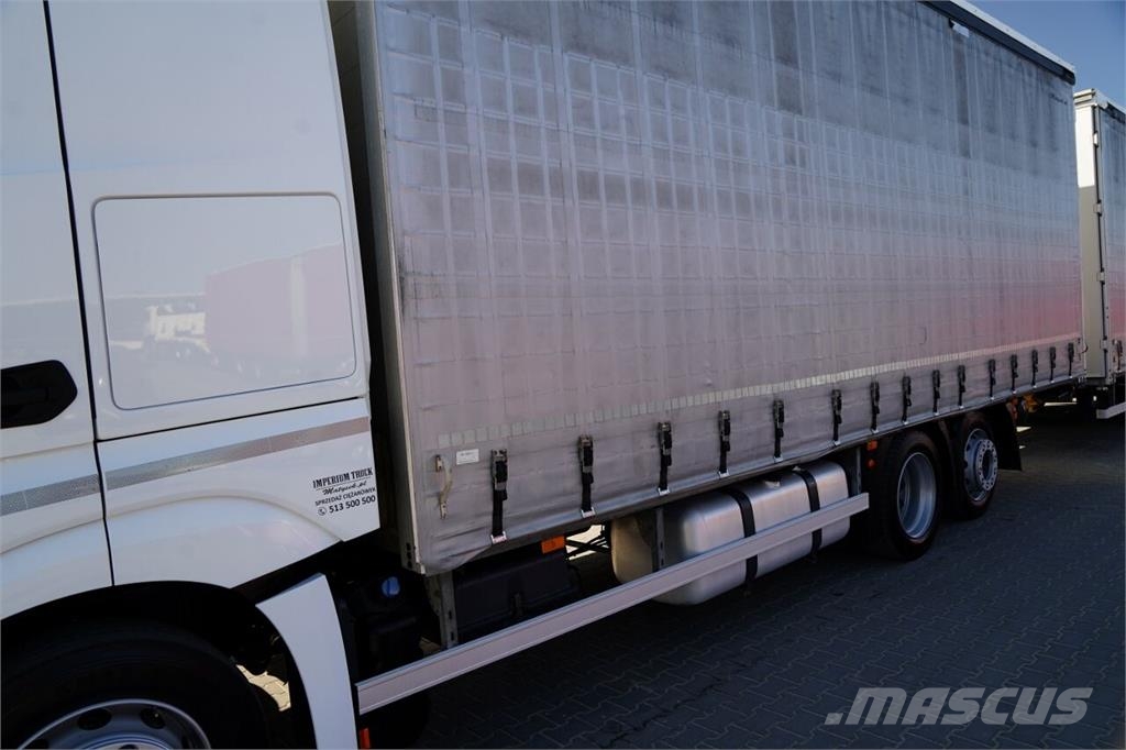 Mercedes-Benz ACTROS 2545 / ZESTAW TANDEM 120 M3 / PRZEJAZDOWY / Φορτηγά Καρότσα - Κουρτίνα