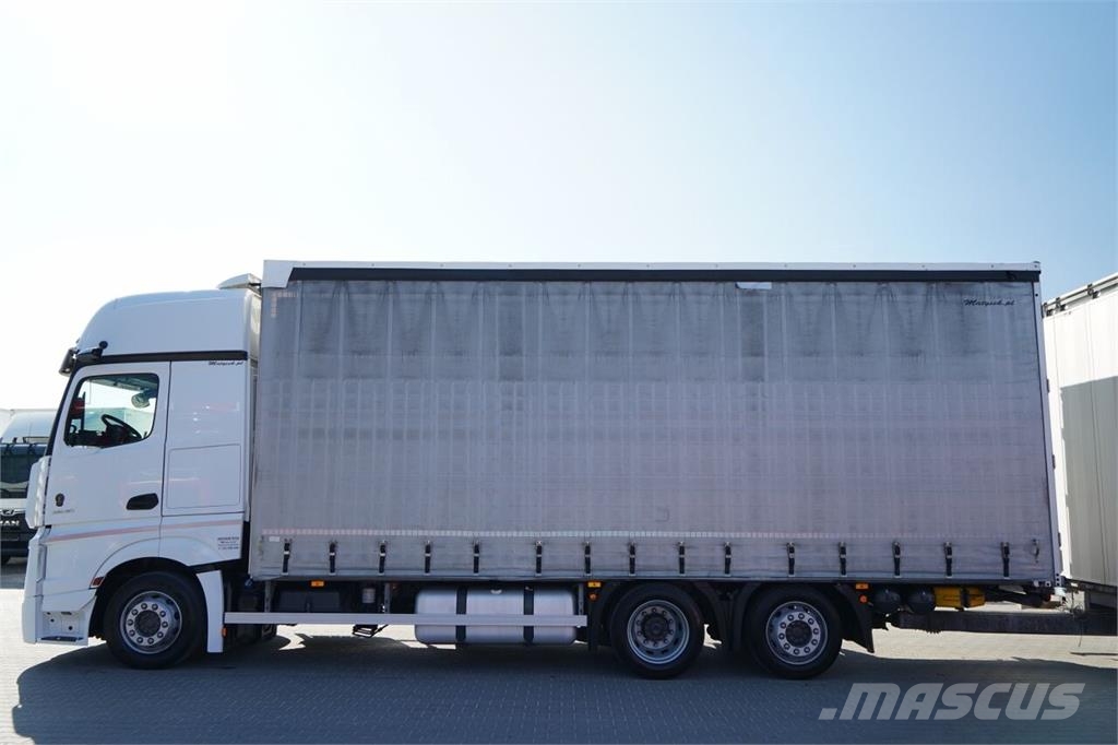 Mercedes-Benz ACTROS 2545 / ZESTAW TANDEM 120 M3 / PRZEJAZDOWY / Φορτηγά Καρότσα - Κουρτίνα