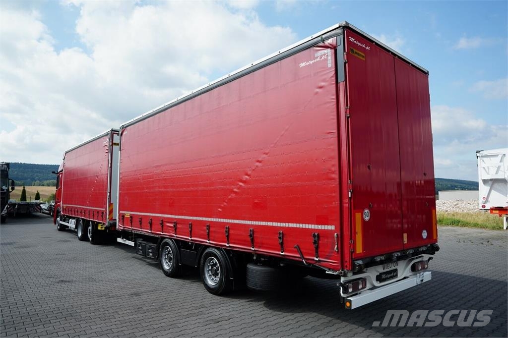 Mercedes-Benz ACTROS 2545 / ZESTAW TANDEM 120 M3 / PRZEJAZDOWY / Camión con caja abierta