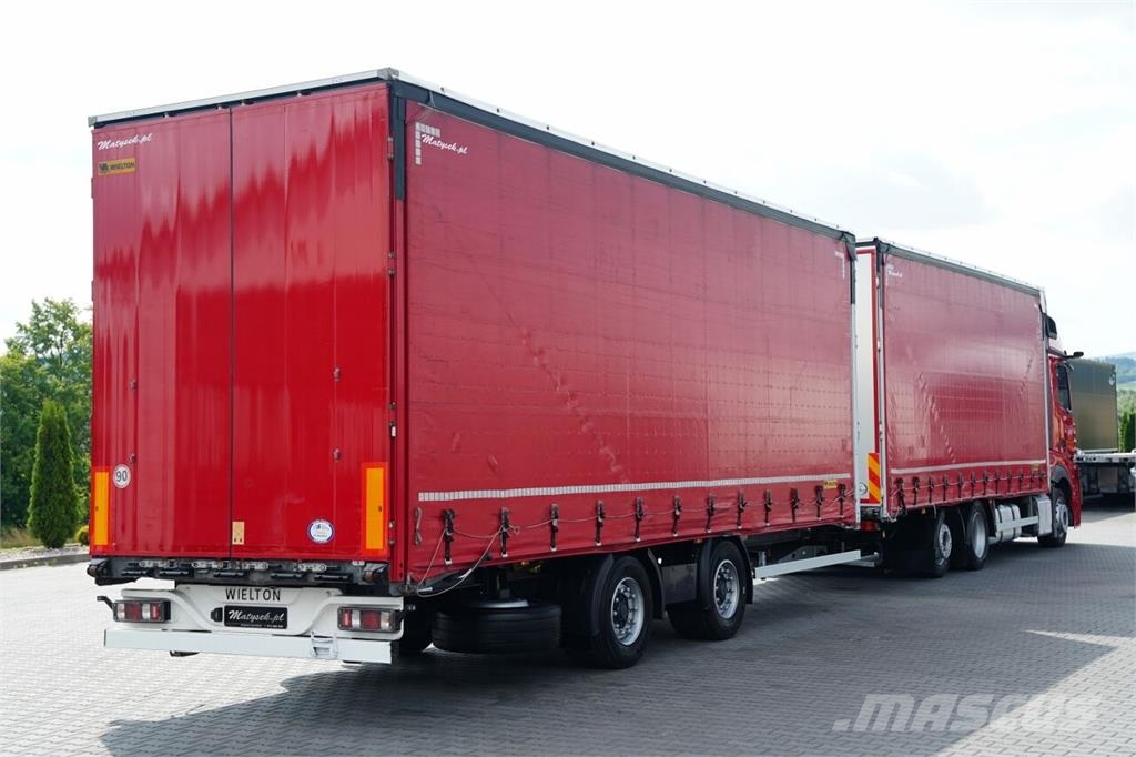 Mercedes-Benz ACTROS 2545 / ZESTAW TANDEM 120 M3 / PRZEJAZDOWY / Camión con caja abierta