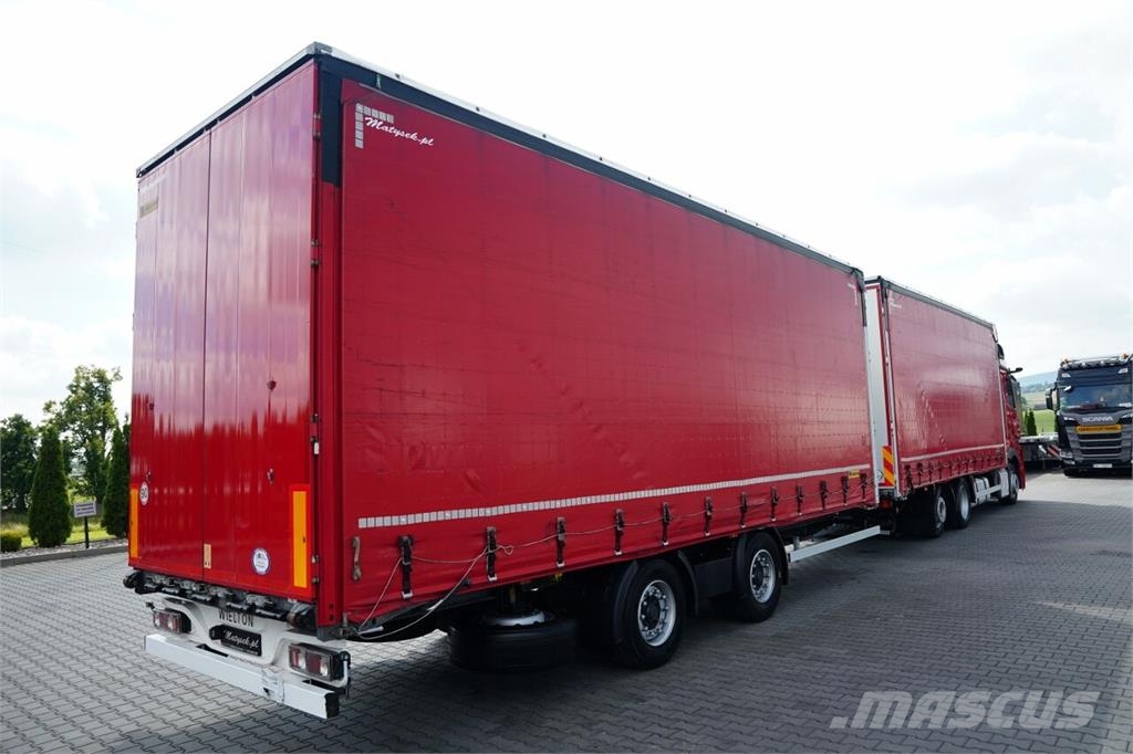 Mercedes-Benz ACTROS 2545 / ZESTAW TANDEM 120 M3 / PRZEJAZDOWY / Camión con caja abierta