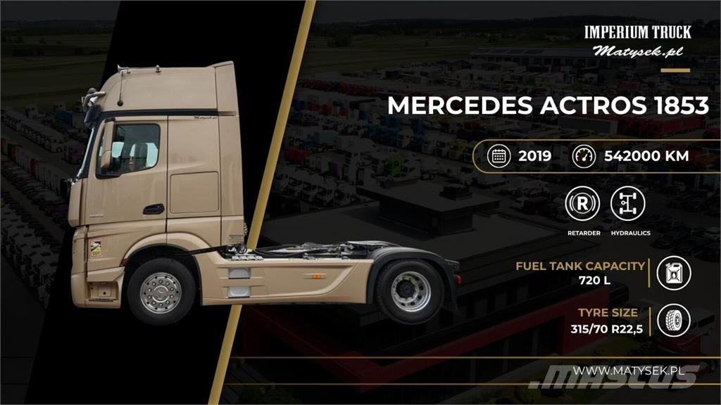 Mercedes-Benz ACTROS 18 53 Vetopöytäautot