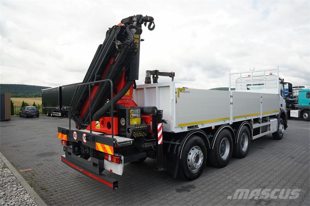 Mercedes-Benz AROCS 3246 / TRIDEM / 8X4 /  SKRZYNIOWY - 7,3 M /  شاحنات مسطحة/مفصلية الجوانب