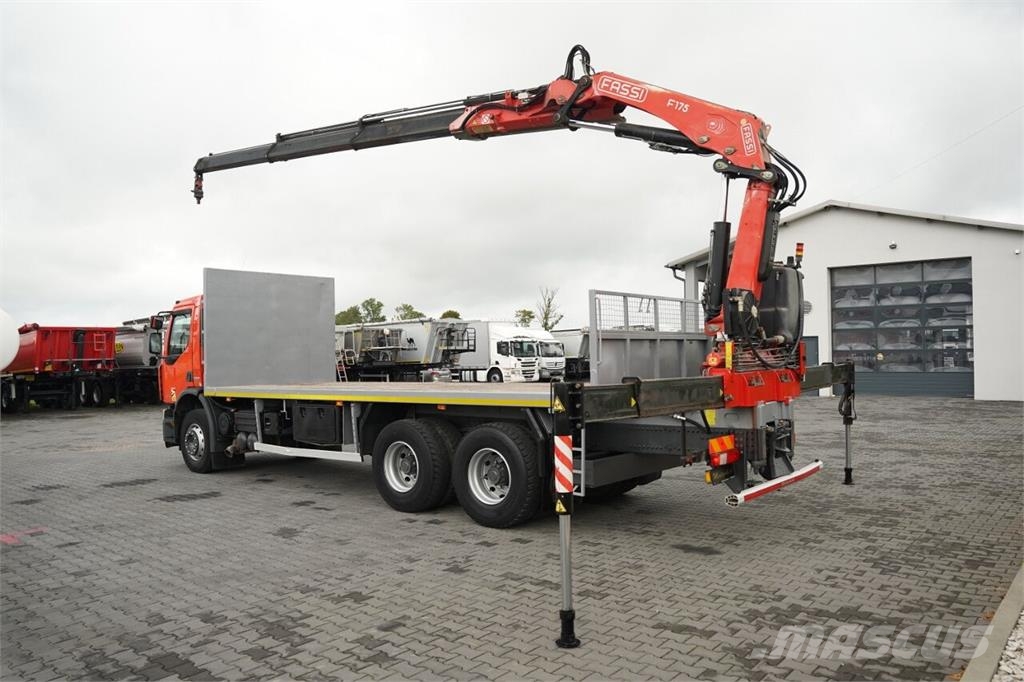 Renault KERAX LANDER 370 DXI / 6x4 / PLATFORMA - 7,1 M + H Camion porte engin
