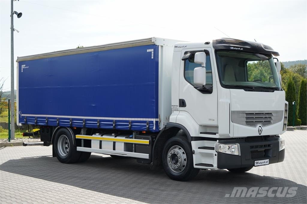 Renault PREMIUM 380 DXI Curtainsider trucks