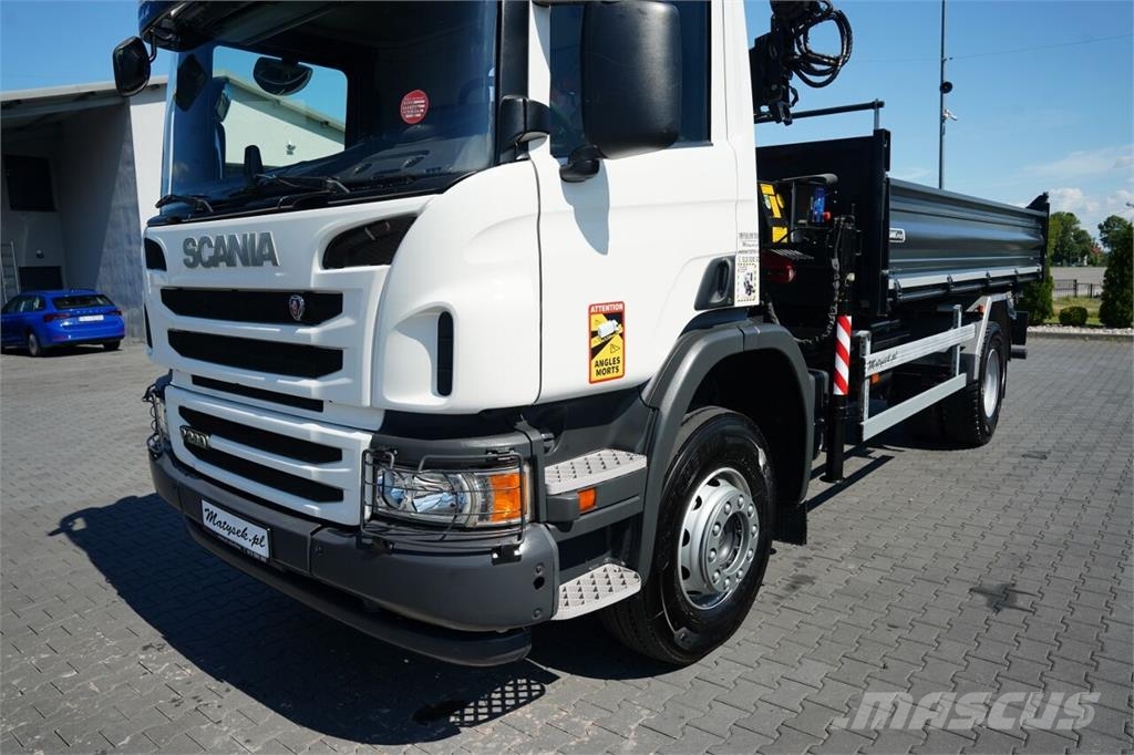 Scania P 280 / 4X2 / WYWROTKA + HDS HMF 635 K2 / STEROWAN Camiones bañeras basculantes o volquetes
