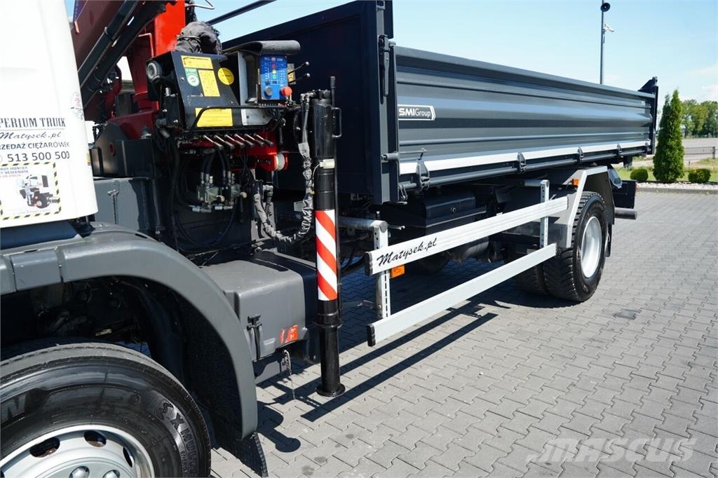 Scania P 280 / 4X2 / WYWROTKA + HDS HMF 635 K2 / STEROWAN Camiones bañeras basculantes o volquetes