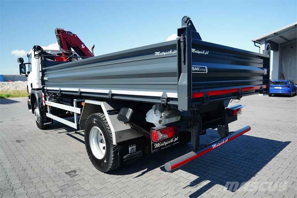 Scania P 280 / 4X2 / WYWROTKA + HDS HMF 635 K2 / STEROWAN Camiones bañeras basculantes o volquetes