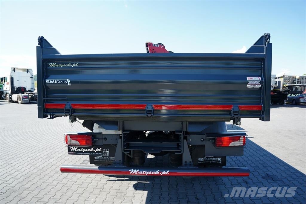 Scania P 280 / 4X2 / WYWROTKA + HDS HMF 635 K2 / STEROWAN Camiones bañeras basculantes o volquetes