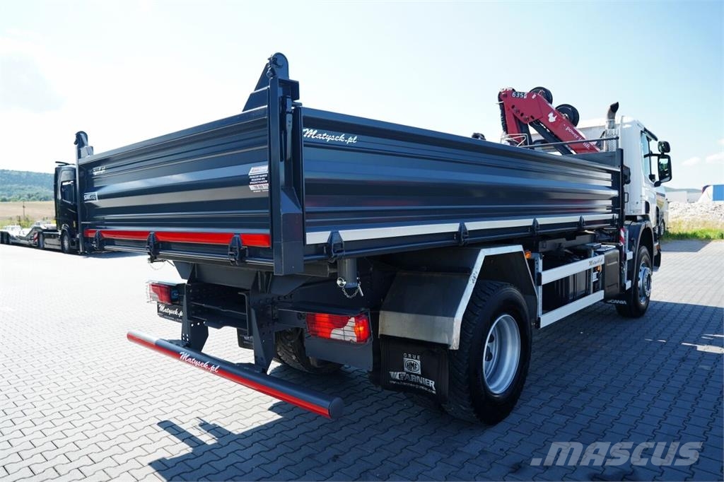 Scania P 280 / 4X2 / WYWROTKA + HDS HMF 635 K2 / STEROWAN Camiones bañeras basculantes o volquetes