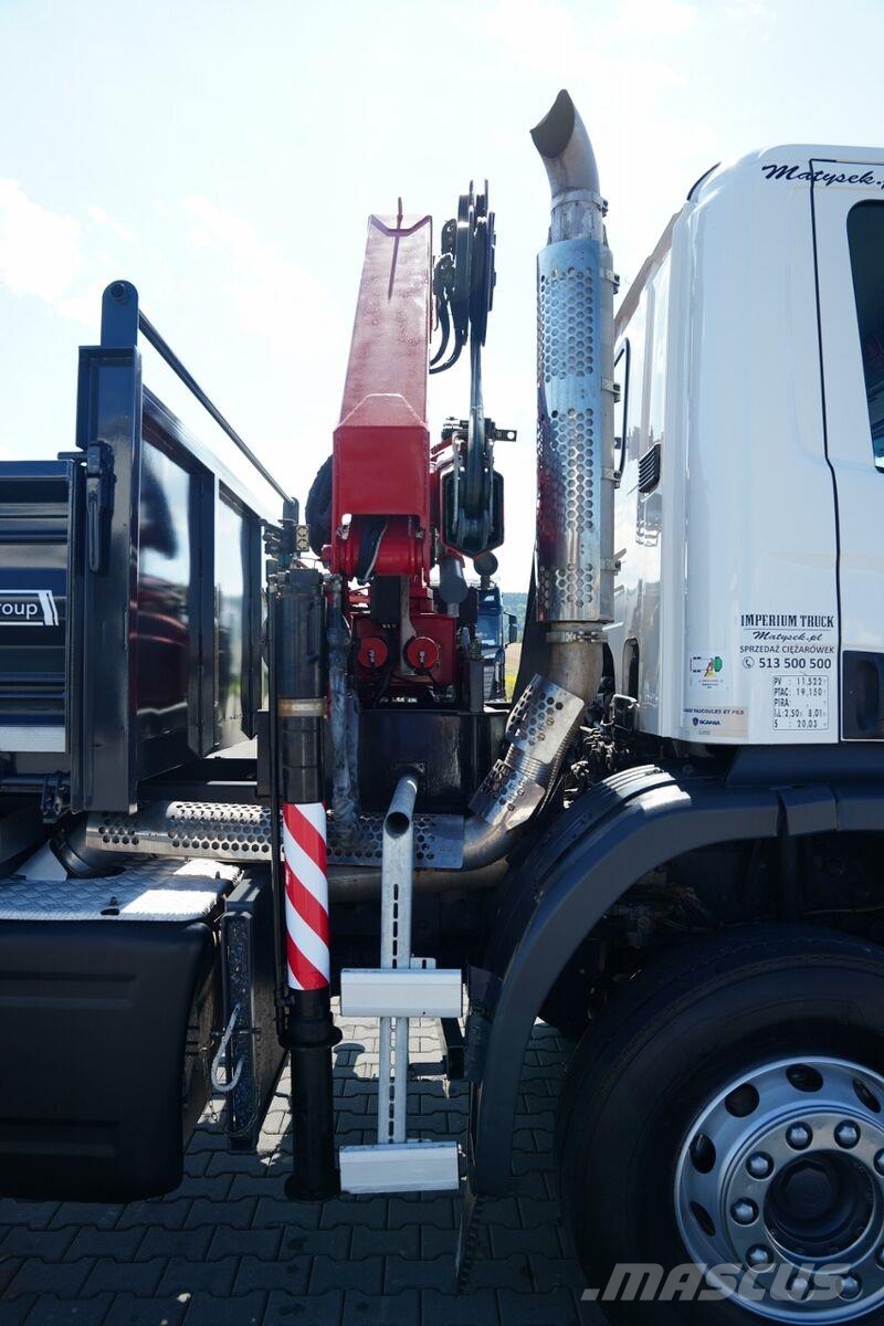 Scania P 280 / 4X2 / WYWROTKA + HDS HMF 635 K2 / STEROWAN Camiones bañeras basculantes o volquetes