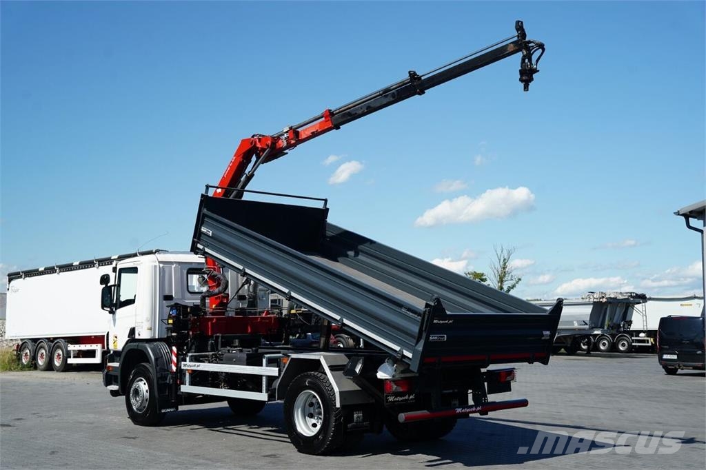 Scania P 280 / 4X2 / WYWROTKA + HDS HMF 635 K2 / STEROWAN Camiones bañeras basculantes o volquetes
