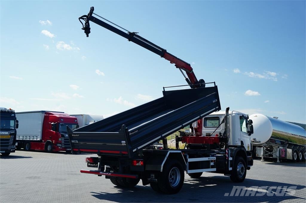 Scania P 280 / 4X2 / WYWROTKA + HDS HMF 635 K2 / STEROWAN Camiones bañeras basculantes o volquetes