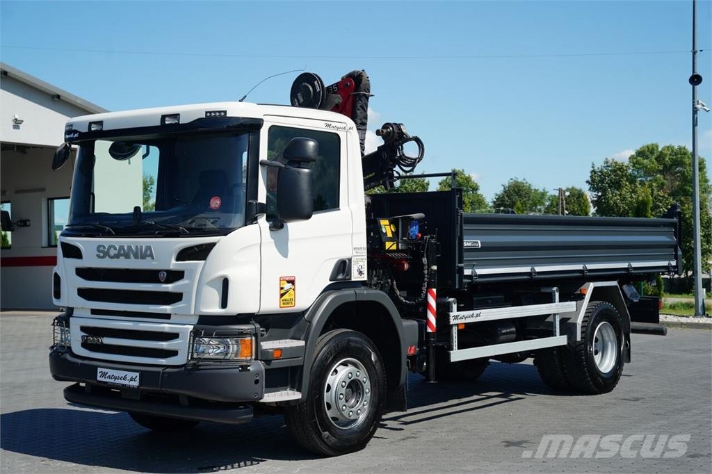 Scania P 280 / 4X2 / WYWROTKA + HDS HMF 635 K2 / STEROWAN Camiones bañeras basculantes o volquetes
