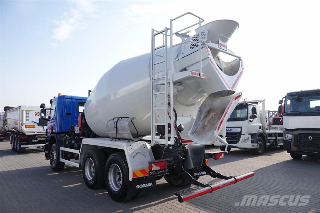Scania P 410 / 6x4 / BETONOMIESZARKA / GRUSZKA SCHWING ST Camiones de concreto
