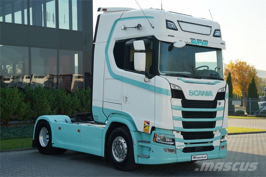 Scania S 450 / RETARDER / I - PARK COOL / CAŁA NA PODUSZK Tahače