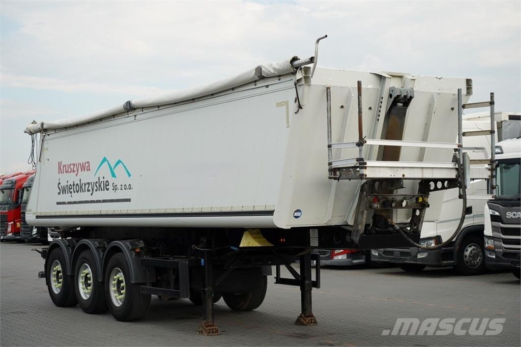 Schmitz Cargobull / WYWROTKA / ALUMINIOWA / OŚ PODNOSZONA / OSIE SAF Kippladerauflieger