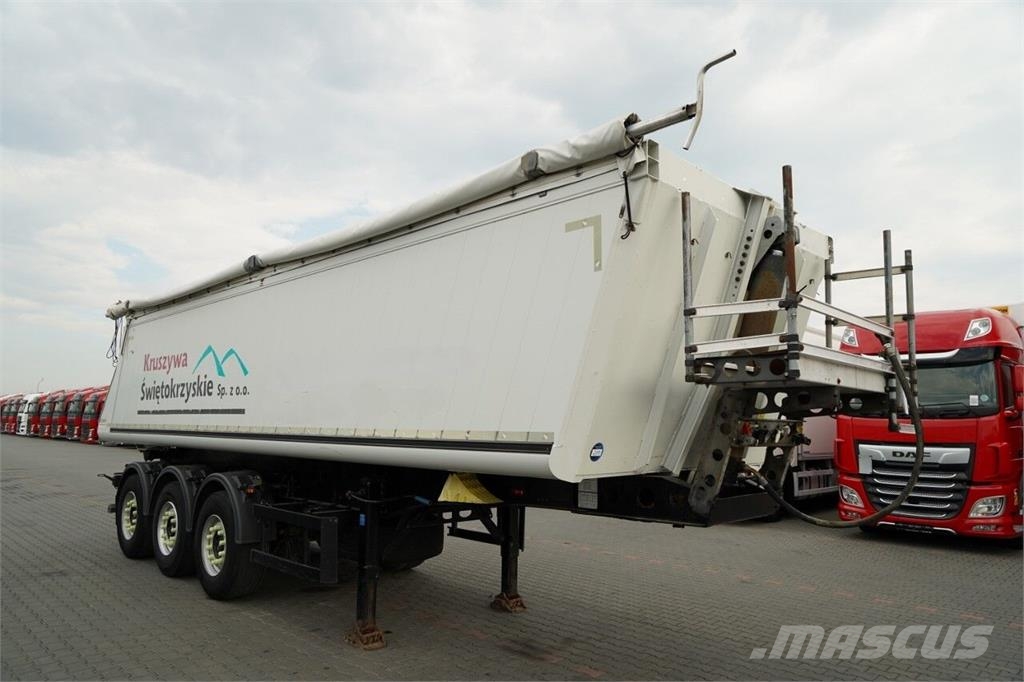 Schmitz Cargobull / WYWROTKA / ALUMINIOWA / OŚ PODNOSZONA / OSIE SAF Kippladerauflieger